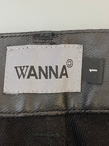 【中古品】【メンズ】 WANNA ワナ PU LEATHER PANTS 合成皮革 レザーパンツ ボトムス 合皮 153-260606-kt-02-min サイズ：1 カラー：ブラック 万代Net店