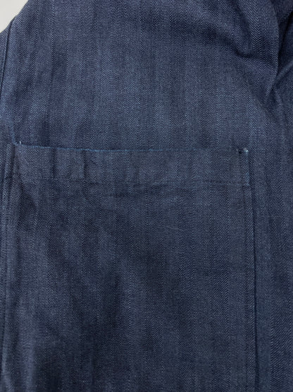 【中古品】【メンズ】 The Stylist Japan ザ・スタイリストジャパン SHAWL COLLAR GOWN COAT TSJB-75203-24 ショールカラー ガウンコート ライトアウター 178-260627-kk-05-hon サイズ：S カラー：インディゴ 万代Net店