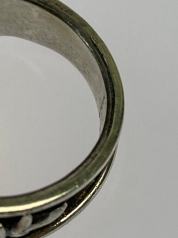 【中古品】【メンズ/レディース】 LEE DOWNEY リー・ダウニー SCULPTED SKULL RING スカルプテッド スカル リング 指輪 アクセサリー 192-260603-em-25-min カラー：シルバー/珊瑚色 万代Net店