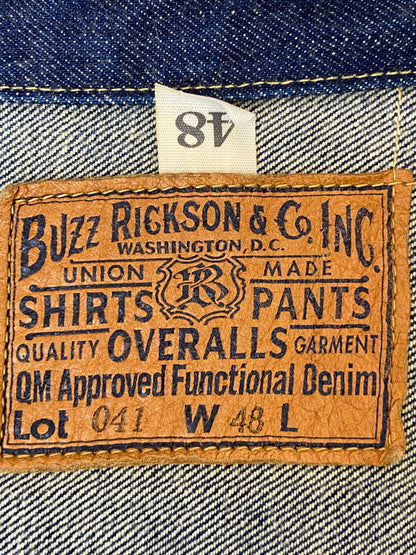 【中古品】【メンズ】 BUZZ RICKSON'S バズリクソンズ 041 大戦モデル DENIM JACKET デニムジャケット アウター Gジャン 145-260605-kt-04-min サイズ：48 カラー：ブルー 万代Net店