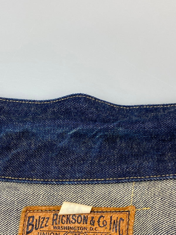 【中古品】【メンズ】 BUZZ RICKSON'S バズリクソンズ 041 大戦モデル DENIM JACKET デニムジャケット アウター Gジャン 145-260605-kt-04-min サイズ：48 カラー：ブルー 万代Net店