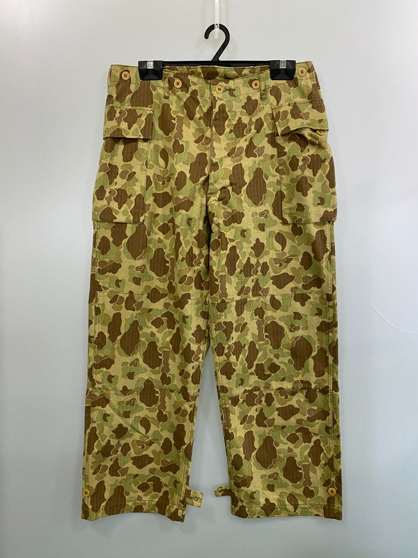 【中古品】【メンズ】 BUZZ RICKSON'S バズリクソンズ TROUSERS HERRINGBONE TWILL CAMOUFLAGE BR42585 トラウザーヘリンボーンツイルカモフラージュ ミリタリーパンツ 迷彩 156-260606-kt-04-min サイズ：W36 L31 カラー：マルチカラー 万代Net店