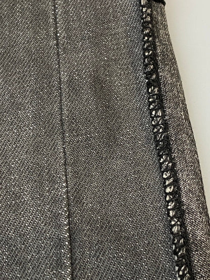 【中古品】【メンズ】 NEIGHBORHOOD ネイバーフッド FRAGMENT NARROW PATCHWORK DENIM PANTS フラグメントナローパッチワークデニムパンツ ジーンズ 153-260606-kt-05-min サイズ：M カラー：ブラック 万代Net店