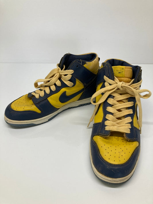 【現状渡し品】【メンズ】 NIKE ナイキ ORIGINAL DUNK HI MICHIGAN (1985) ダンク ハイ ミシガン 1985年 オリジナル スニーカー 靴 160-260726-kk-13-hon カラー：NAVY/YELLOW 万代Net店