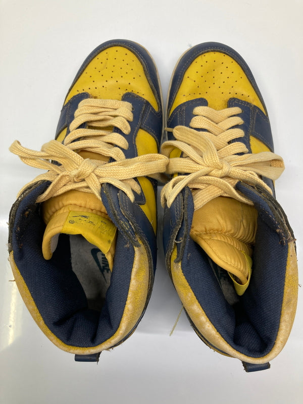 【現状渡し品】【メンズ】 NIKE ナイキ ORIGINAL DUNK HI MICHIGAN (1985) ダンク ハイ ミシガン 1985年 オリジナル スニーカー 靴 160-260726-kk-13-hon カラー：NAVY/YELLOW 万代Net店