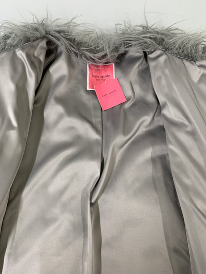 【中古品】【レディース】 KATE SPADE ケイトスペード エコファー コート NJMUB008 レディース アウター 169-260710-em-19-min サイズ：S カラー：グレー 万代Net店