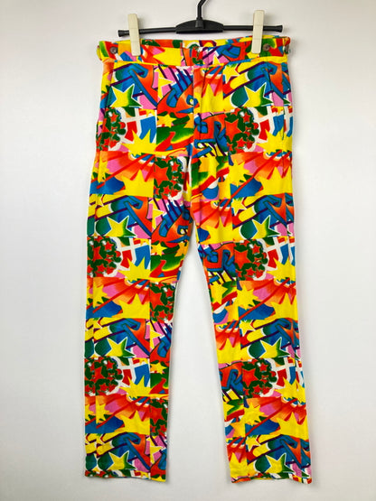 【中古品】【メンズ】 COMME des GARCONS HOMME PLUS コムデギャルソンオムプリュス 01AW PSYCHEDELIC VELOUR PANTS PC-P031 AD2001 151-260726-kk-18-hon サイズ：S カラー：マルチカラー 万代Net店