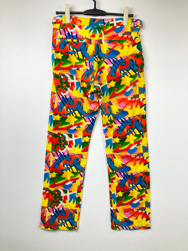 【中古品】【メンズ】 COMME des GARCONS HOMME PLUS コムデギャルソンオムプリュス 01AW PSYCHEDELIC VELOUR PANTS PC-P031 AD2001 151-260726-kk-18-hon サイズ：S カラー：マルチカラー 万代Net店