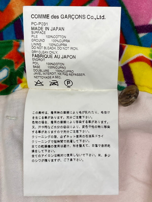 【中古品】【メンズ】 COMME des GARCONS HOMME PLUS コムデギャルソンオムプリュス 01AW PSYCHEDELIC VELOUR PANTS PC-P031 AD2001 151-260726-kk-18-hon サイズ：S カラー：マルチカラー 万代Net店