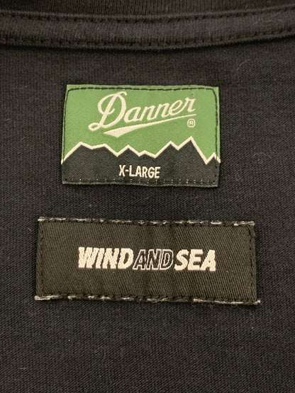 【中古品】【メンズ】 WIND AND SEA ウィンダンシー × DANNER BLACK MOUNTAIN S/S TEE 422A1010399 ダナー ブラック マウンテン ショートスリーブ Tシャツ 半袖Tシャツ トップス 142-260602-yn-02-min サイズ：XL カラー：ブラック 万代Net店