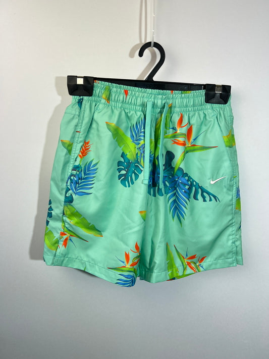 【中古品】【メンズ】 NIKE ナイキ NSW WOVEN PRINT SHORT PANTS FQ0350-349 ウーブンプリント ショートパンツ ボトムス ショーツ ハーフパンツ 178-260620-kk-01-hon サイズ：S カラー：EMERALD RISE 万代Net店