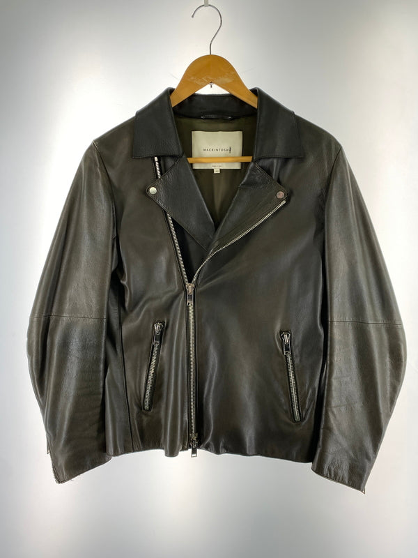 【現状渡し品】【メンズ】 MACKINTOSH マッキントッシュ GL-001-RIDERS JACKET ラムレザーダブルライダー 141-260805-zi-11-min サイズ：36 カラー：カーキ 万代Net店
