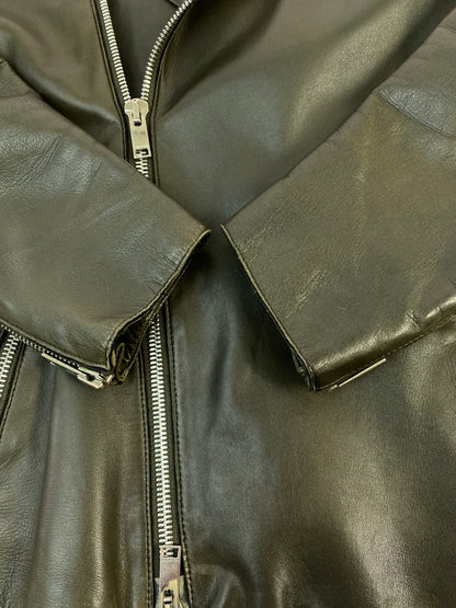 【現状渡し品】【メンズ】 MACKINTOSH マッキントッシュ GL-001-RIDERS JACKET ラムレザーダブルライダー 141-260805-zi-11-min サイズ：36 カラー：カーキ 万代Net店