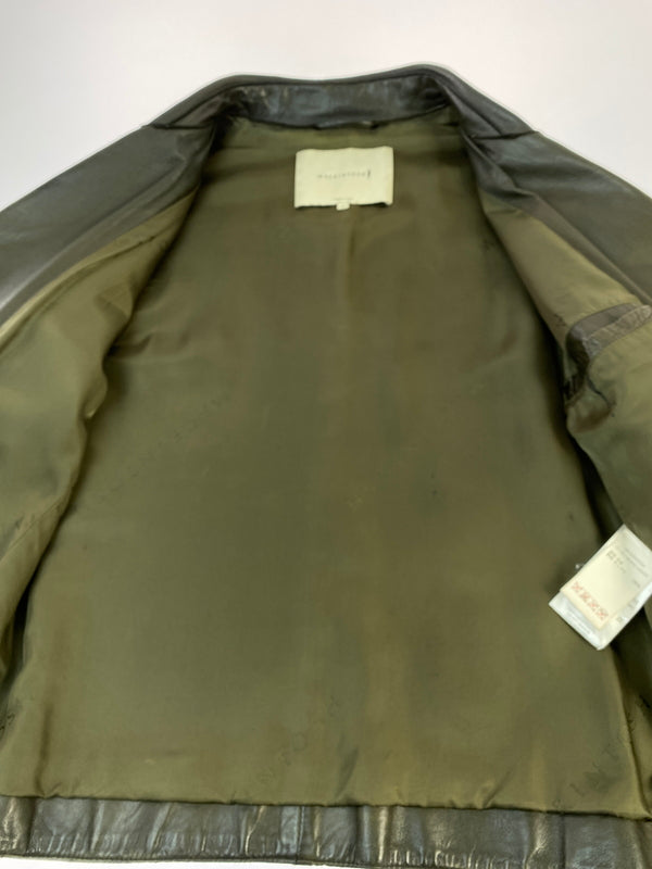 【現状渡し品】【メンズ】 MACKINTOSH マッキントッシュ GL-001-RIDERS JACKET ラムレザーダブルライダー 141-260805-zi-11-min サイズ：36 カラー：カーキ 万代Net店