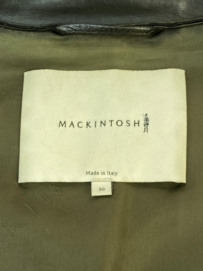 【現状渡し品】【メンズ】 MACKINTOSH マッキントッシュ GL-001-RIDERS JACKET ラムレザーダブルライダー 141-260805-zi-11-min サイズ：36 カラー：カーキ 万代Net店