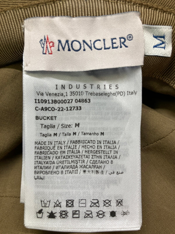 【中古品】【メンズ】 MONCLER モンクレール 23SS BUCKET HAT I10913B00027 04863 バケットハット 帽子 185-260726-kk-15-hon サイズ：M カラー：ブラウン 万代Net店
