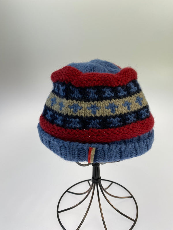 【中古品】【メンズ】 MONCLER モンクレール BERRETTO TRICOT ニット帽 帽子 185-260616-jt-01-min カラー：ブルー系 万代Net店