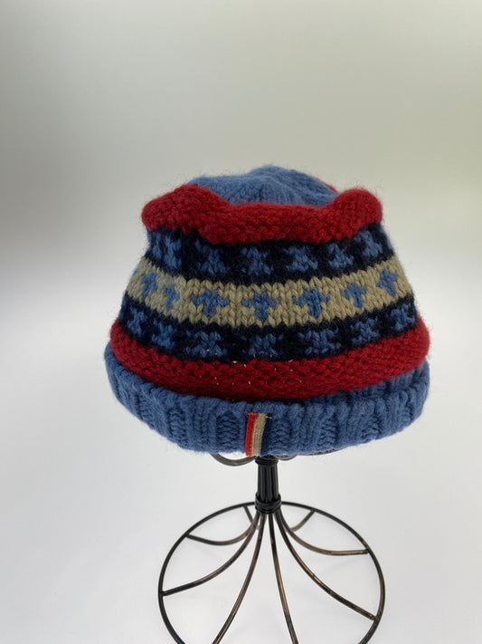 【中古品】【メンズ】 MONCLER モンクレール BERRETTO TRICOT ニット帽 帽子 185-260616-jt-01-min カラー：ブルー系 万代Net店