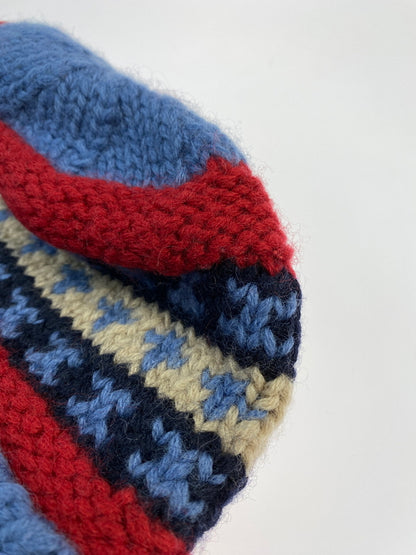 【中古品】【メンズ】 MONCLER モンクレール BERRETTO TRICOT ニット帽 帽子 185-260616-jt-01-min カラー：ブルー系 万代Net店