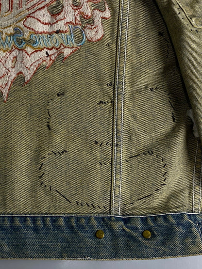 【中古品】【メンズ】 HARLEY DAVIDSON ハーレーダビッドソン CUSTOM DENIM VEST カスタム デニムベスト トップス 146-260619-yn-35-min サイズ：L カラー：インディゴ 万代Net店