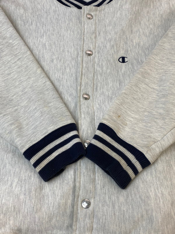 【現状渡し品】【メンズ】 CHAMPION チャンピオン SNAP CARDIGAN スナップカーディガン アウター 148-260605-kt-02-min サイズ：M カラー：ライトグレー 万代Net店