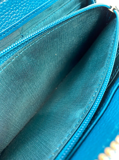 【中古品】【メンズ/レディース】 LANVIN ランバン COLLECTION ラウンドファスナーロングウォレット 長財布 181-260713-KS-13-min カラー：グリーン系 万代Net店