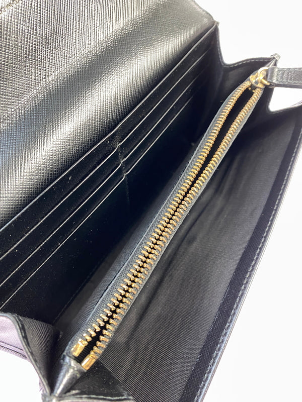 【中古品】【メンズ/レディース】 SALVATORE FERRAGAMO サルヴァトーレ フェラガモ ヴァラリボン バイカラー 二つ折り財布 22-C493 181-260713-KS-12-min カラー：ブラック/ホワイト 万代Net店