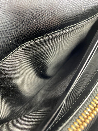 【中古品】【メンズ/レディース】 SALVATORE FERRAGAMO サルヴァトーレ フェラガモ ヴァラリボン バイカラー 二つ折り財布 22-C493 181-260713-KS-12-min カラー：ブラック/ホワイト 万代Net店