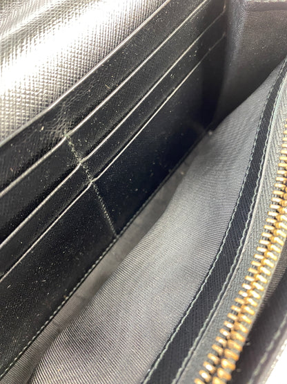 【中古品】【メンズ/レディース】 SALVATORE FERRAGAMO サルヴァトーレ フェラガモ ヴァラリボン バイカラー 二つ折り財布 22-C493 181-260713-KS-12-min カラー：ブラック/ホワイト 万代Net店