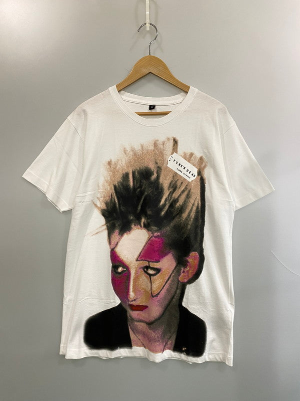 【中古品】【メンズ】 AKA SIX エーケーエー シックス PUNK'S DEAD TEE パンクス・デッド 半袖Tシャツ TEE 141-260605-kt-06-min サイズ：M カラー：ホワイト 万代Net店