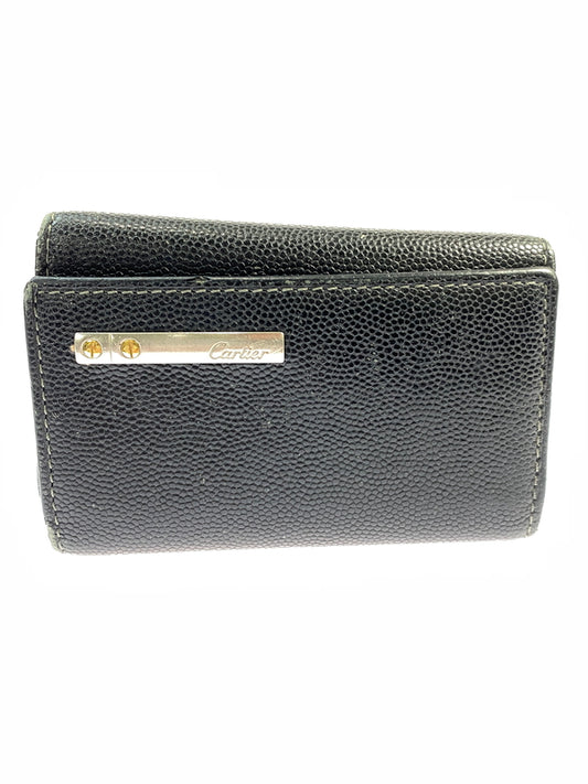 【現状渡し品】【メンズ/レディース】 CARTIER カルティエ SANTOS 6連キーケース L3000775 183-260713-KS-19-min カラー：ブラック 万代Net店