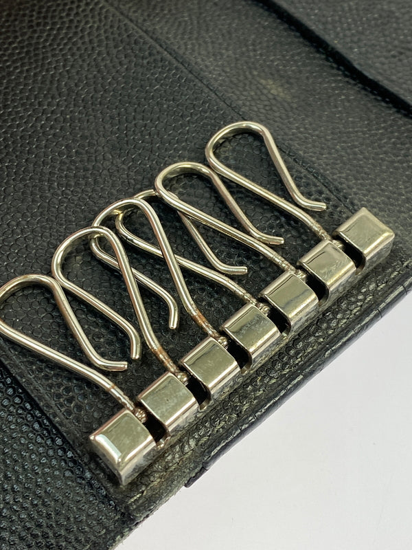 【現状渡し品】【メンズ/レディース】 CARTIER カルティエ SANTOS 6連キーケース L3000775 183-260713-KS-19-min カラー：ブラック 万代Net店