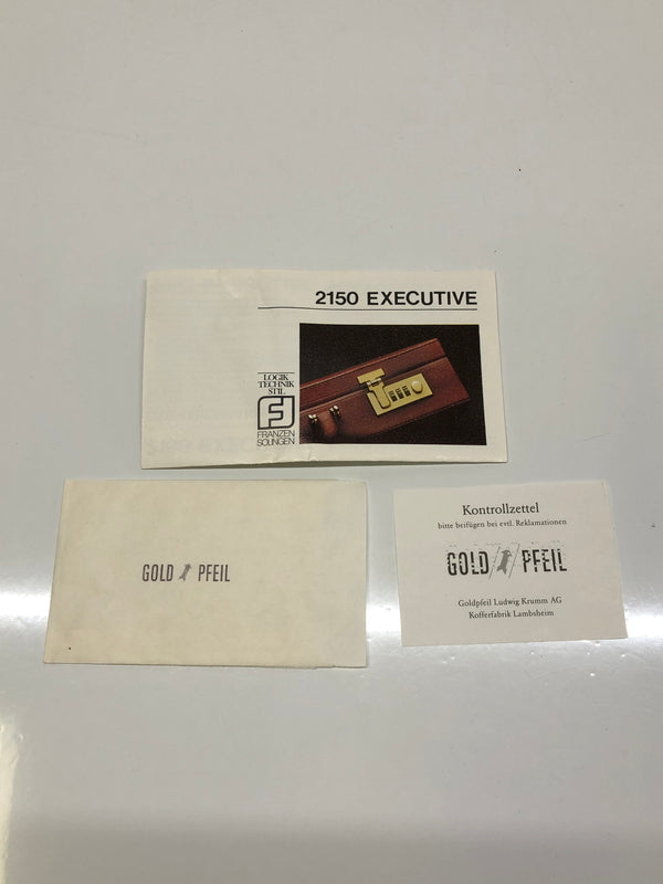 【中古品】 GOLD PFEIL ゴールドファイル EXECUTIVE 2150 エグゼクティブ バッグ ビジネスバッグ スーツケース トランク 188-260910-YS-01-hon カラー：ダークブラウン 万代Net店