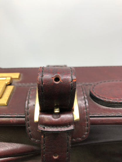 【中古品】 GOLD PFEIL ゴールドファイル EXECUTIVE 2150 エグゼクティブ バッグ ビジネスバッグ スーツケース トランク 188-260910-YS-01-hon カラー：ダークブラウン 万代Net店