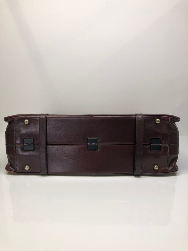 【中古品】 GOLD PFEIL ゴールドファイル EXECUTIVE 2150 エグゼクティブ バッグ ビジネスバッグ スーツケース トランク 188-260910-YS-01-hon カラー：ダークブラウン 万代Net店