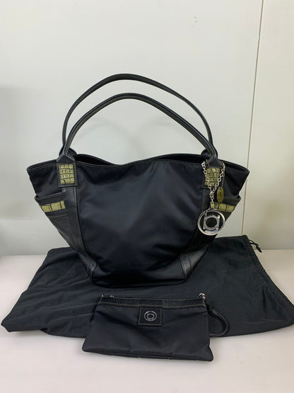 【中古品】【メンズ/レディース】 BEAUGRAND ボーグラン クロコ ダイル ナイロン トートバッグ 188-260709-hu-07-min カラー：ブラック 万代Net店