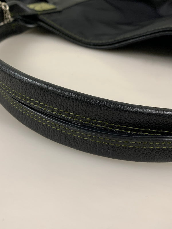 【中古品】【メンズ/レディース】 BEAUGRAND ボーグラン クロコ ダイル ナイロン トートバッグ 188-260709-hu-07-min カラー：ブラック 万代Net店