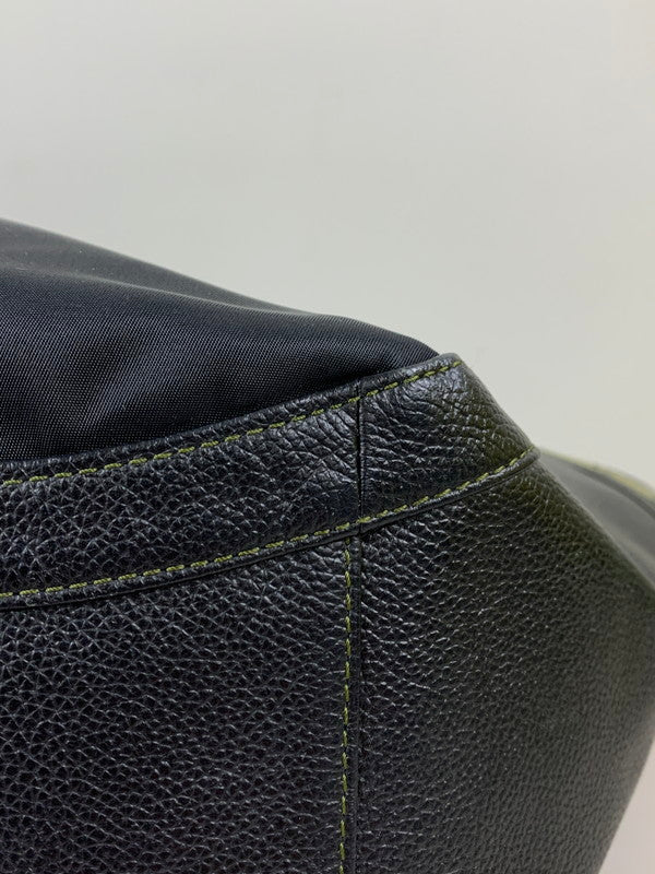 【中古品】【メンズ/レディース】 BEAUGRAND ボーグラン クロコ ダイル ナイロン トートバッグ 188-260709-hu-07-min カラー：ブラック 万代Net店