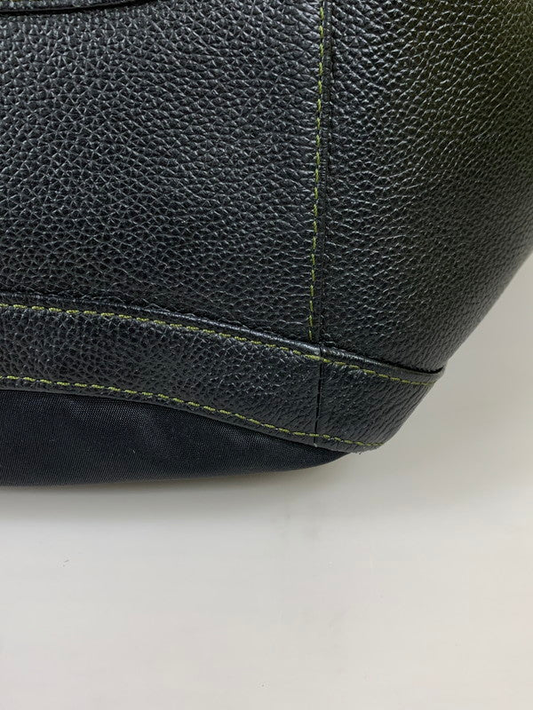 【中古品】【メンズ/レディース】 BEAUGRAND ボーグラン クロコ ダイル ナイロン トートバッグ 188-260709-hu-07-min カラー：ブラック 万代Net店