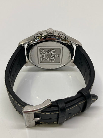 【中古品】【メンズ】 HAMILTON ハミルトン JAZZMASTER SEAVIEW CHRONO QUARTZ H37512731 ジャズマスター シービュー クロノ クォーツ 腕時計 長期保管品 197-260726-kk-17-hon カラー：シルバー/ブラック 万代Net店