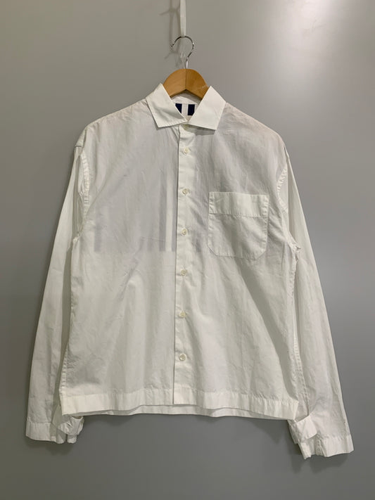 【中古品】【メンズ】 MARNI マルニ ストライプ切り替えシャツ メンズ トップス 長袖シャツ 141-260530-KS-29-min サイズ：44 カラー：ホワイト 万代Net店