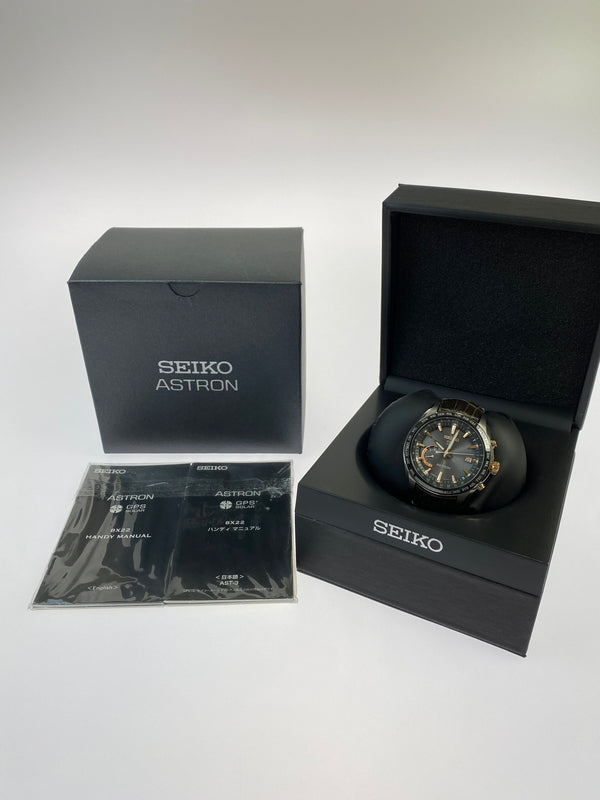 【中古品】【メンズ】 SEIKO セイコー ASTRON アストロン 8X22-0AG0-2 アナログ GPSソーラーウォッチ 腕時計 197-231120-ab-04-min カラー：シルバー/ゴールド/ブラック/ブラウン系 万代Net店