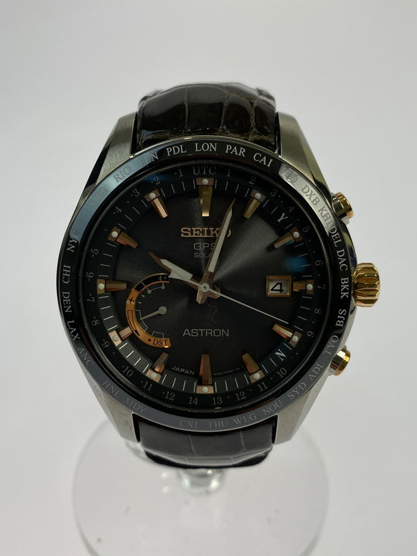 【中古品】【メンズ】 SEIKO セイコー ASTRON アストロン 8X22-0AG0-2 アナログ GPSソーラーウォッチ 腕時計 197-231120-ab-04-min カラー：シルバー/ゴールド/ブラック/ブラウン系 万代Net店
