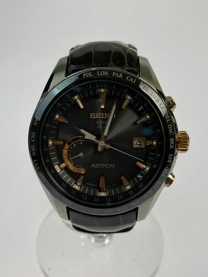 【中古品】【メンズ】 SEIKO セイコー ASTRON アストロン 8X22-0AG0-2 アナログ GPSソーラーウォッチ 腕時計 197-231120-ab-04-min カラー：シルバー/ゴールド/ブラック/ブラウン系 万代Net店