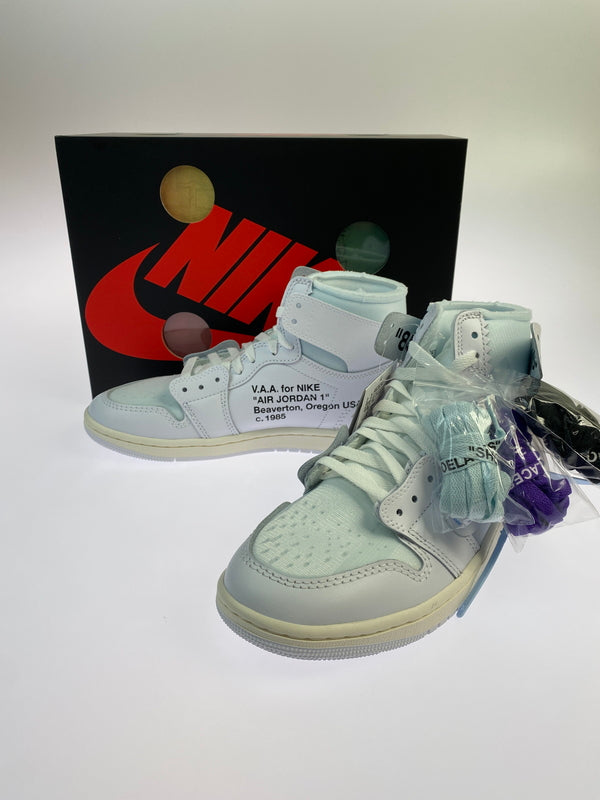 【中古美品】【メンズ】 NIKE ナイキ × V.A.A. AIR JORDAN 1 RETRO HIGH OG SP AA3834-100 ヴァージル アブロー アーカイブ エア ジョーダン 1 ハイ オージー スペシャル スニーカー 靴 160-260529-yn-37-min サイズ：26.5cm US8.5 カラー：WHITE/WHITE 万代Net店