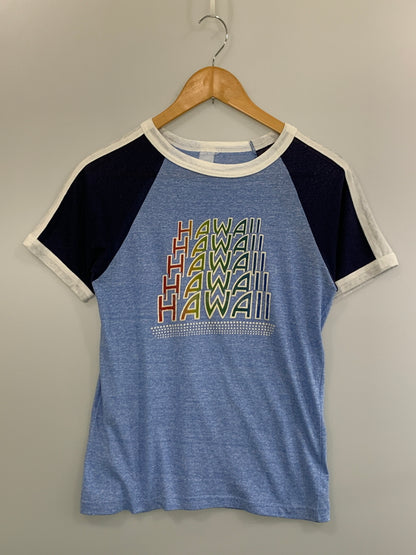 【中古品】【メンズ】 VELVA SHEEN ベルバシーン 70S HAWAII FLOCK PRINT TEE フロッキープリントTシャツ 半袖Tシャツ 146-260714-ta-15-min サイズ：サイズ不明 カラー：マルチカラー 万代Net店