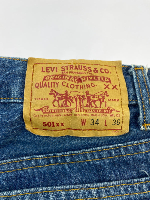 【中古品】【メンズ】 LEVI'S リーバイス 501-5900 バレンシア工場製 501XX DENIM PANT デニムパンツ ボトムス 157-260531-AS-61-min サイズ：W34L36 カラー：インディゴ 万代Net店