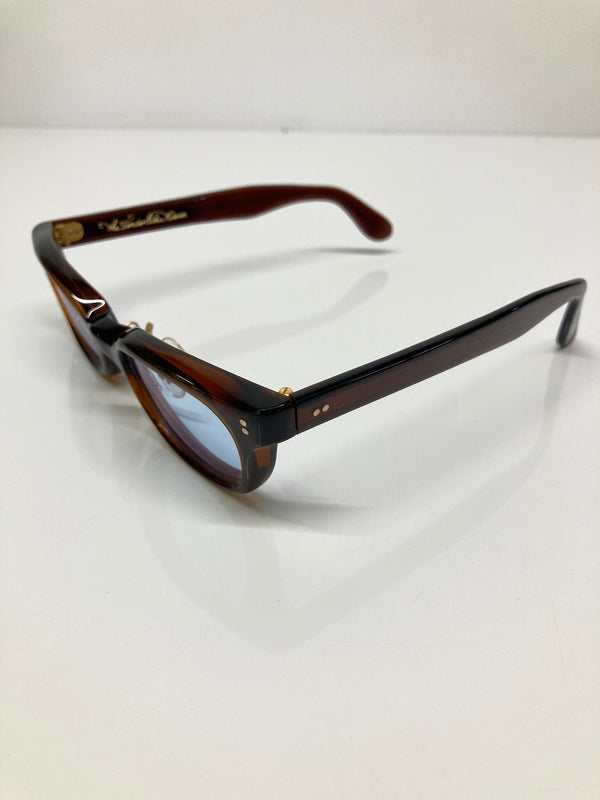 【中古品】【メンズ】 TENDERLOIN テンダーロイン × 白山眼鏡店 別注 コラボ IN THE WIND インザウィンド ウェリントン型 眼鏡 サングラス アイウェア アクセサリー 203-260726-kk-16-hon サイズ：表記無し カラー：ブラウン 万代Net店