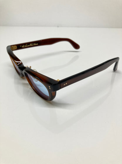 【中古品】【メンズ】 TENDERLOIN テンダーロイン × 白山眼鏡店 別注 コラボ IN THE WIND インザウィンド ウェリントン型 眼鏡 サングラス アイウェア アクセサリー 203-260726-kk-16-hon サイズ：表記無し カラー：ブラウン 万代Net店