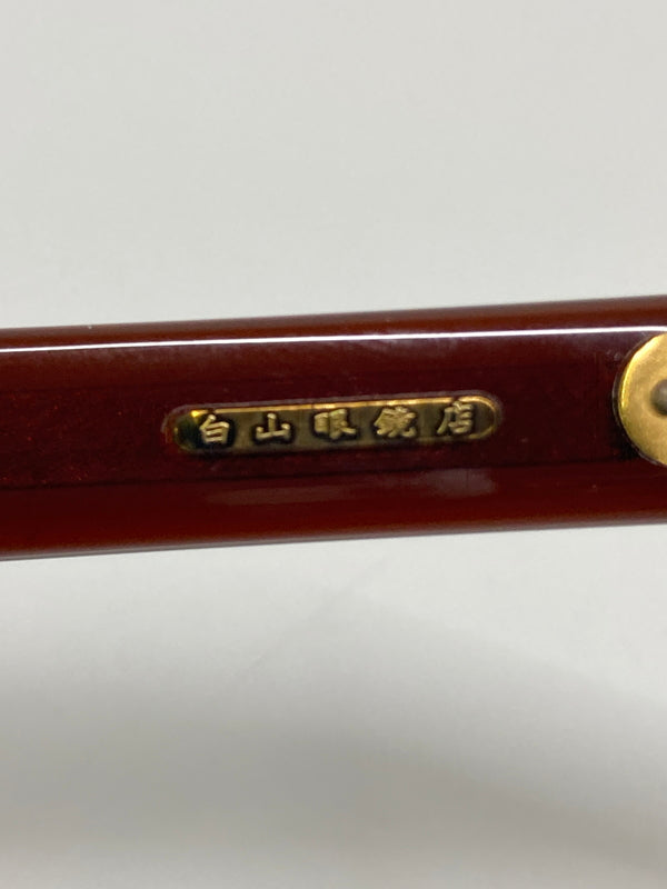 【中古品】【メンズ】 TENDERLOIN テンダーロイン × 白山眼鏡店 別注 コラボ IN THE WIND インザウィンド ウェリントン型 眼鏡 サングラス アイウェア アクセサリー 203-260726-kk-16-hon サイズ：表記無し カラー：ブラウン 万代Net店